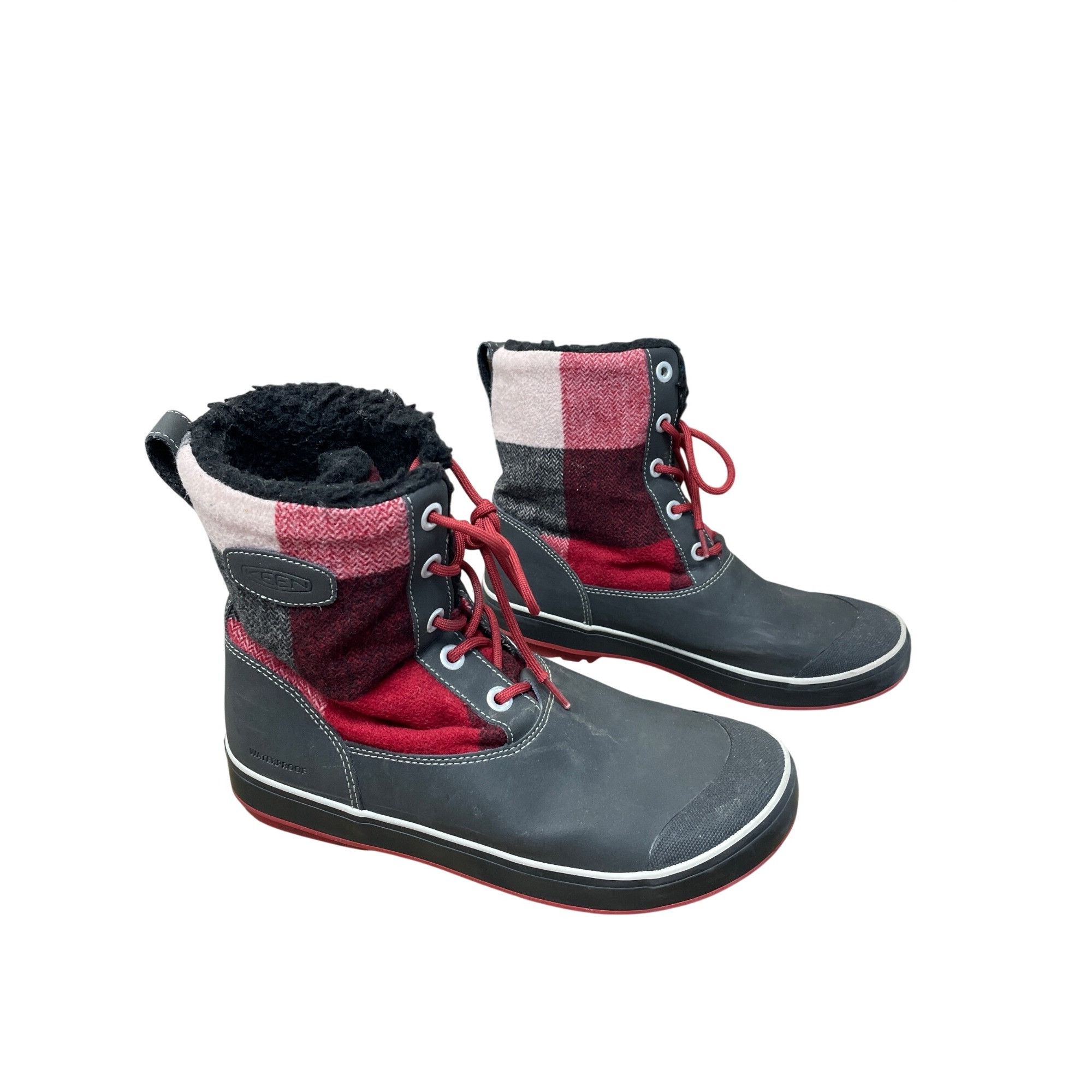 KEEN Keen womans red black plaid waterproof wool insulated winter Size US 10 / IT 40 - 3 Thumbnail