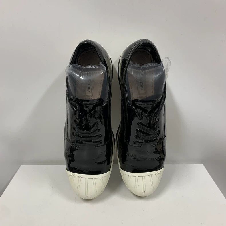 Prada Miu Miu Patent Leather Casual Shoes -2505 Size US 6.5 / IT 36.5 - 2 Thumbnail