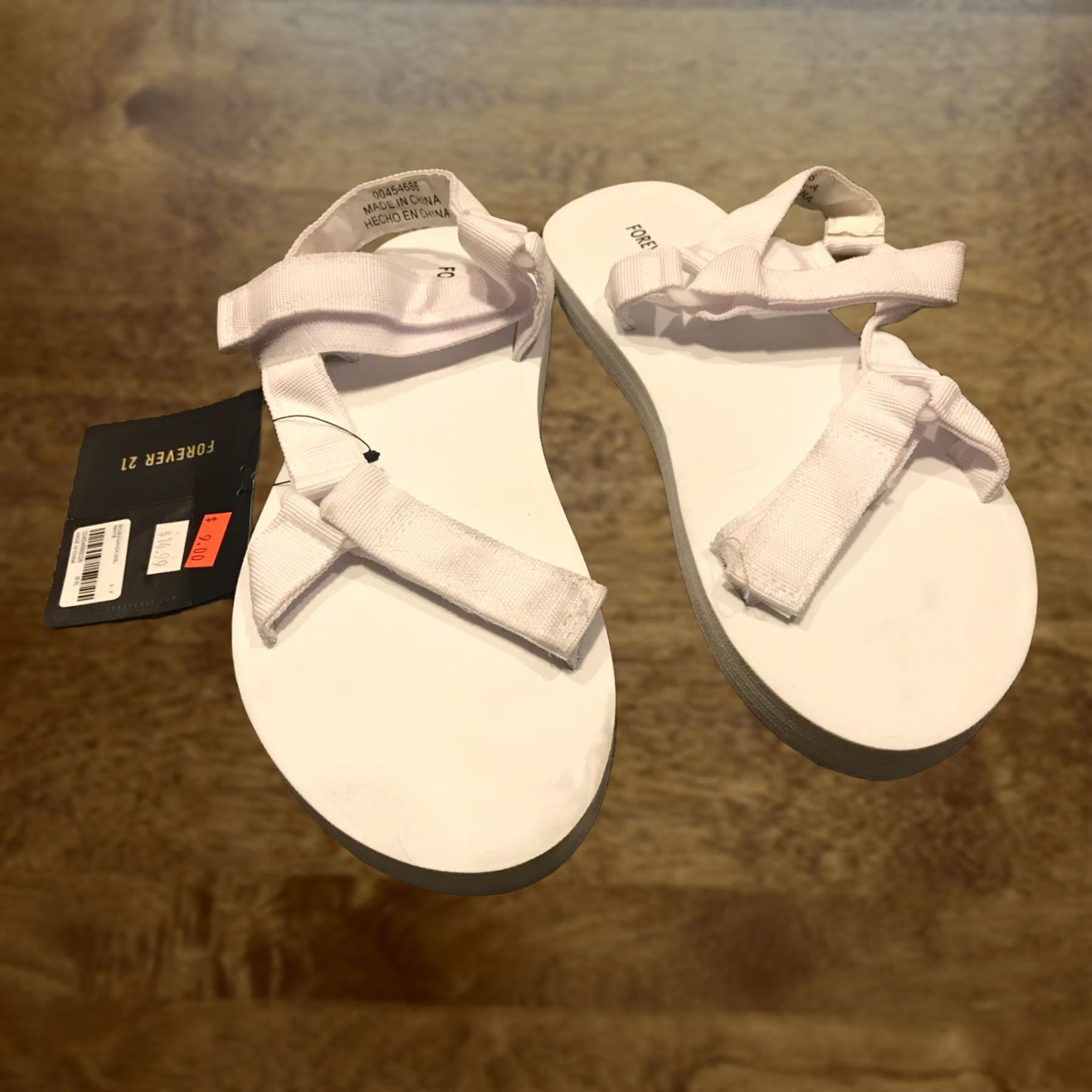 Forever 21 Forever 21 Sandal Women Ankle Strap Strappy White 8.5 US Size Monolith - 0 Size US 9 / IT 39 - 1 Thumbnail