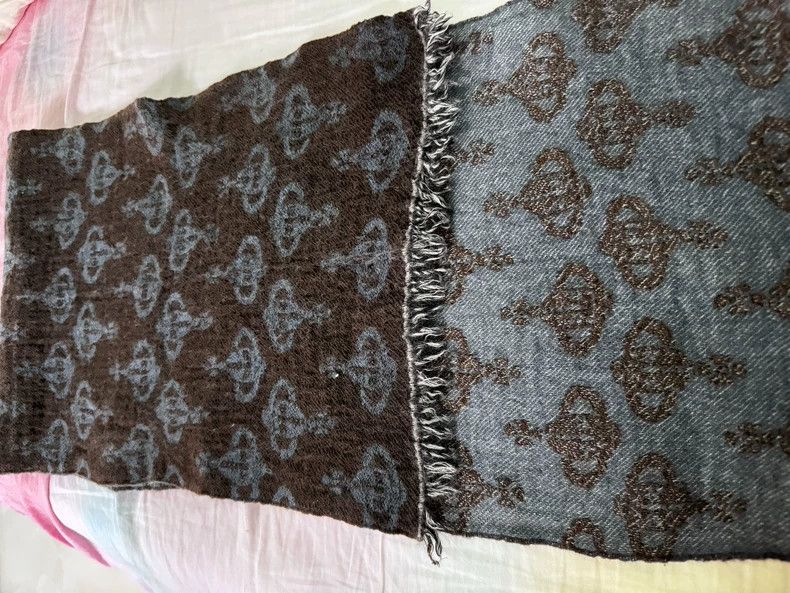 Vivienne Westwood vivienne westwood A scarf in full black and blue Size ONE SIZE - 2 Thumbnail