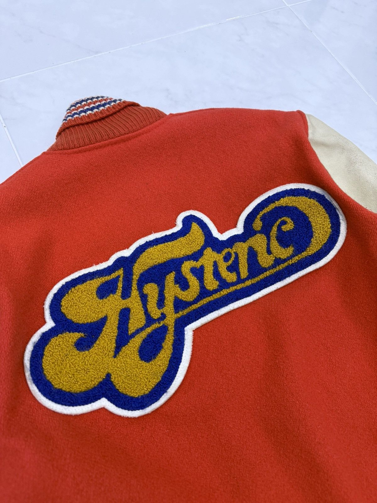 Hysteric Glamour 💥RARE💥90s HYSTERIC GLAMOUR 666 Varsity Letterman USA🇺🇸 Jacket Size US M / EU 48-50 / 2 - 18 Thumbnail