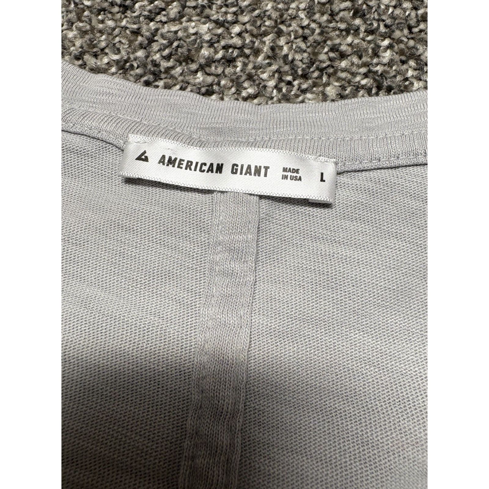 Vintage American Giant Shirt Womens Large Gray V Neck Short Sleeve Supima Cotton USA T-Shirt Solid Basic All Seasons Breathable Lightweight Classic Size L / US 10 / IT 46 - 3 Thumbnail