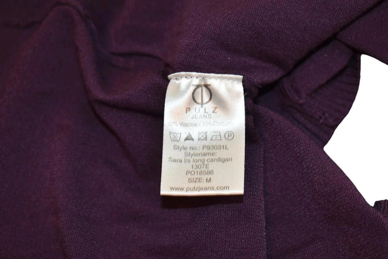 Designer Pulz Jeans Sara Cardigan 1307 Size M Purple Lion print long Size M / US 6-8 / IT 42-44 - 10 Thumbnail