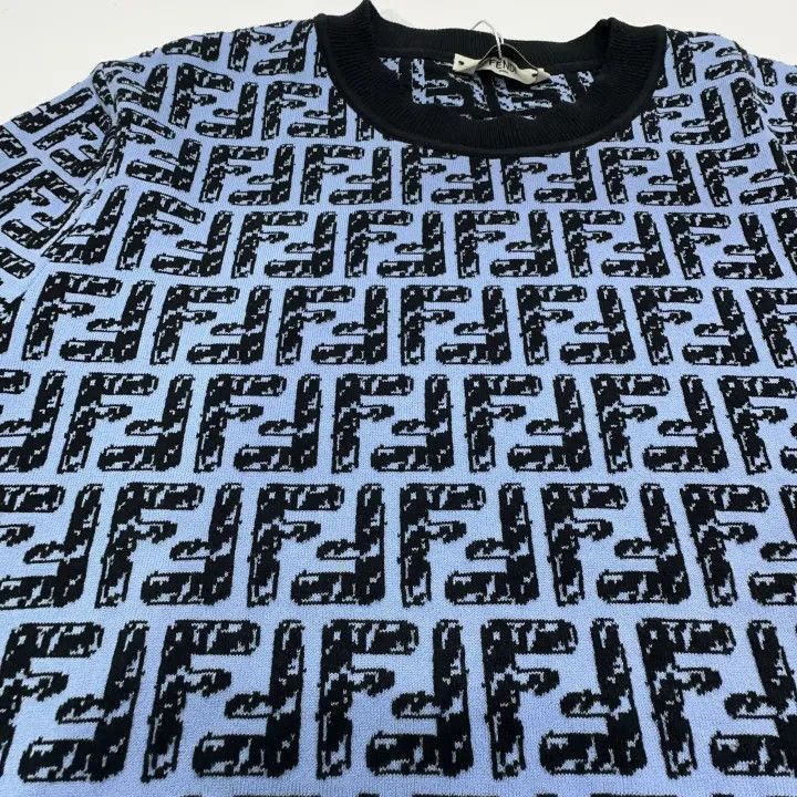 Fendi Fendi Logo Printed Short Sleeve Knit Top -2507 Size M / US 6-8 / IT 42-44 - 7 Thumbnail