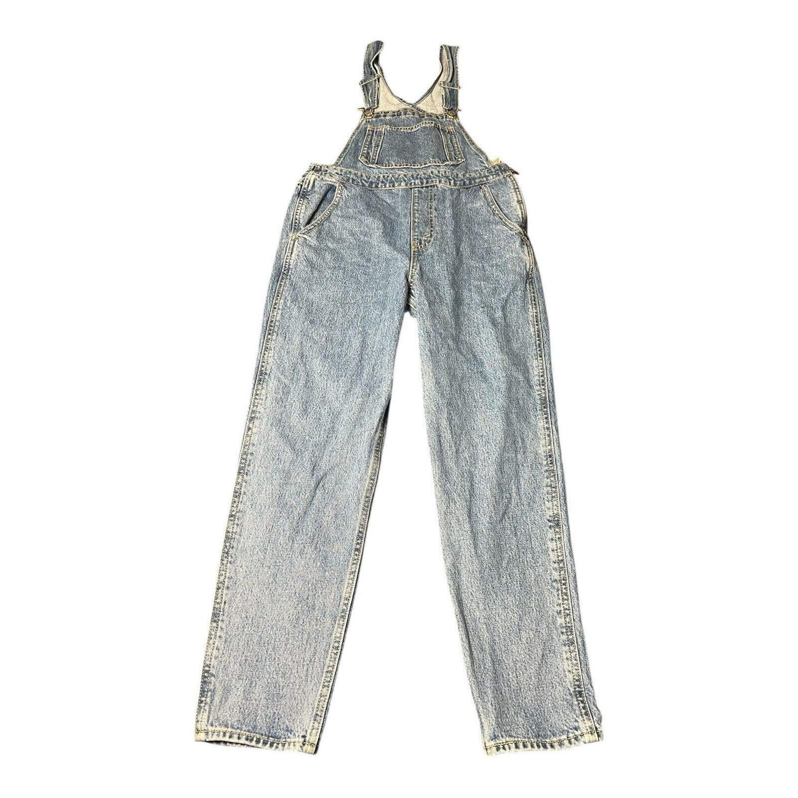 Levi's Levi’s Overalls 28W Premium Waterless Bib Jeans Womens Denim Size 28" / US 6 / IT 42 - 1 Thumbnail