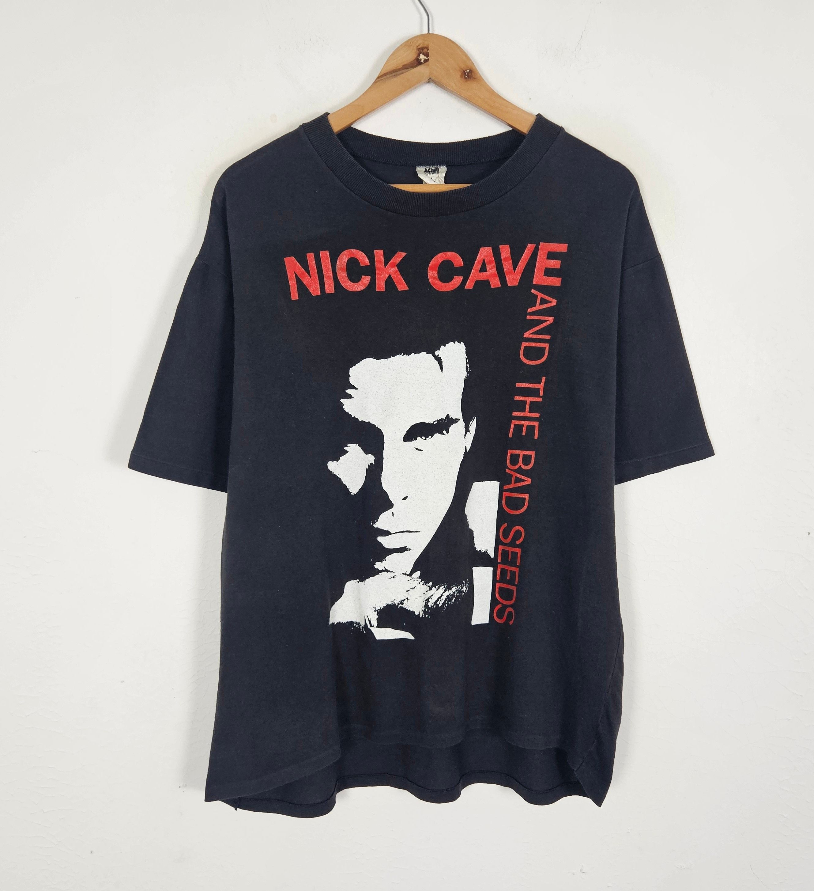 Band Tees Vintage 90s Nick Cave and The Bad Seeds Darkwave goth tee Size US L / EU 52-54 / 3 - 3 Thumbnail