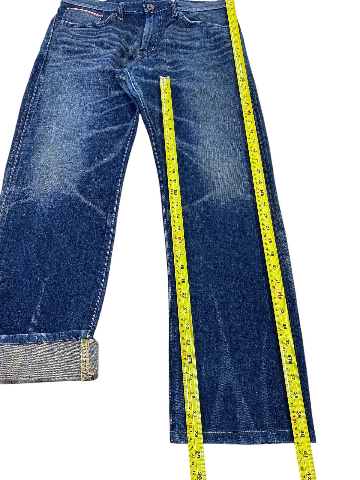 Edwin Edwin X Selvage Faded Blue Wash Straight Cut Style Jeans Size US 35 - 7 Thumbnail