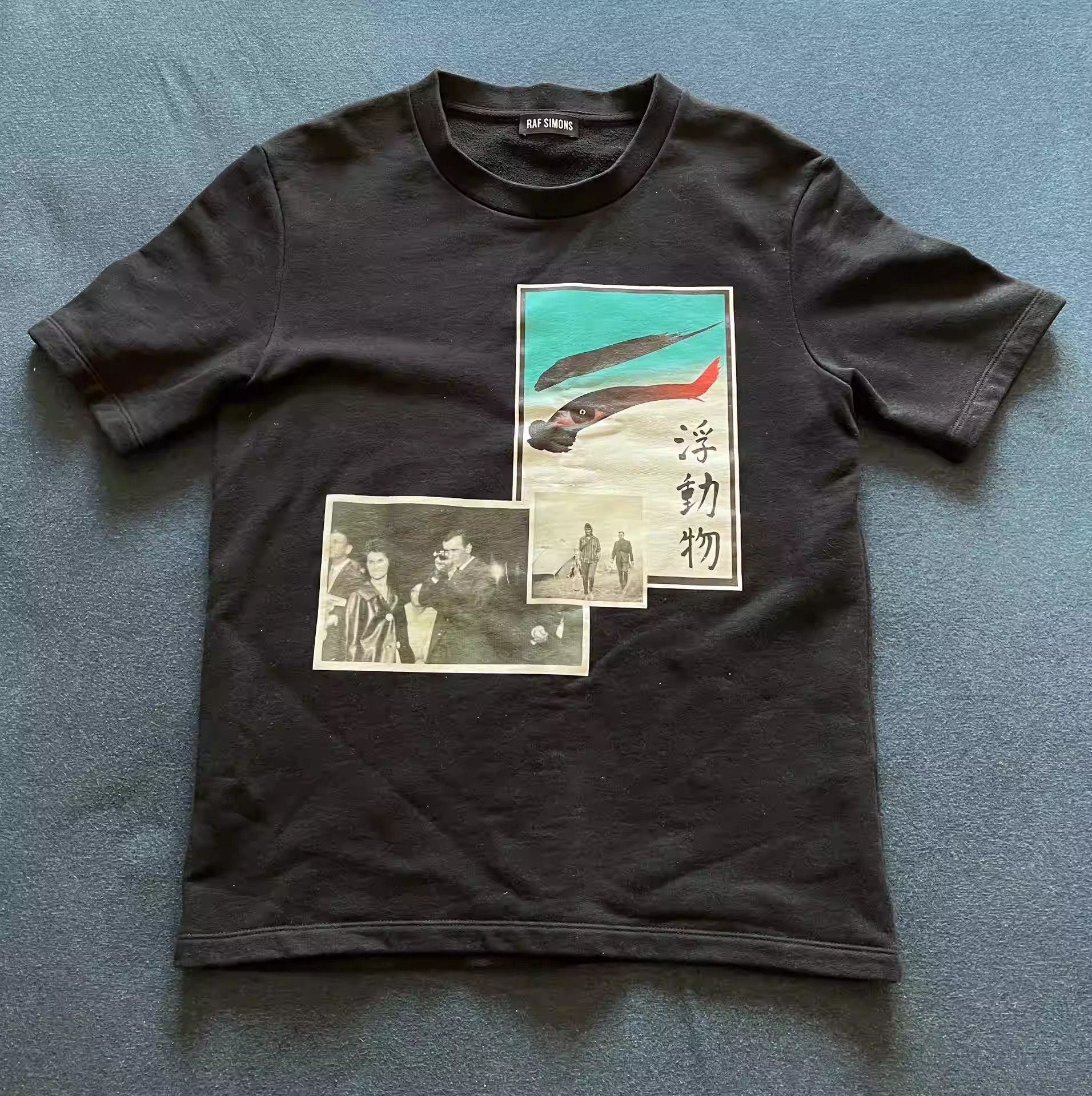 Raf Simons raf simons printed black t-shirt-2505 Size US M / EU 48-50 / 2 - 5 Thumbnail