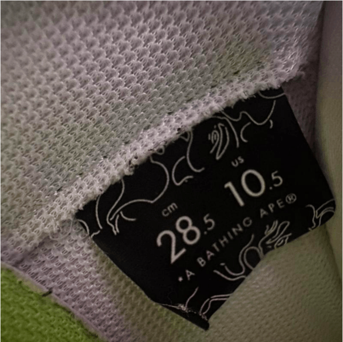 Bape ABATHINGAPE low-top board shoes men's white and green Size US 11.5 / EU 44-45 - 5 Thumbnail