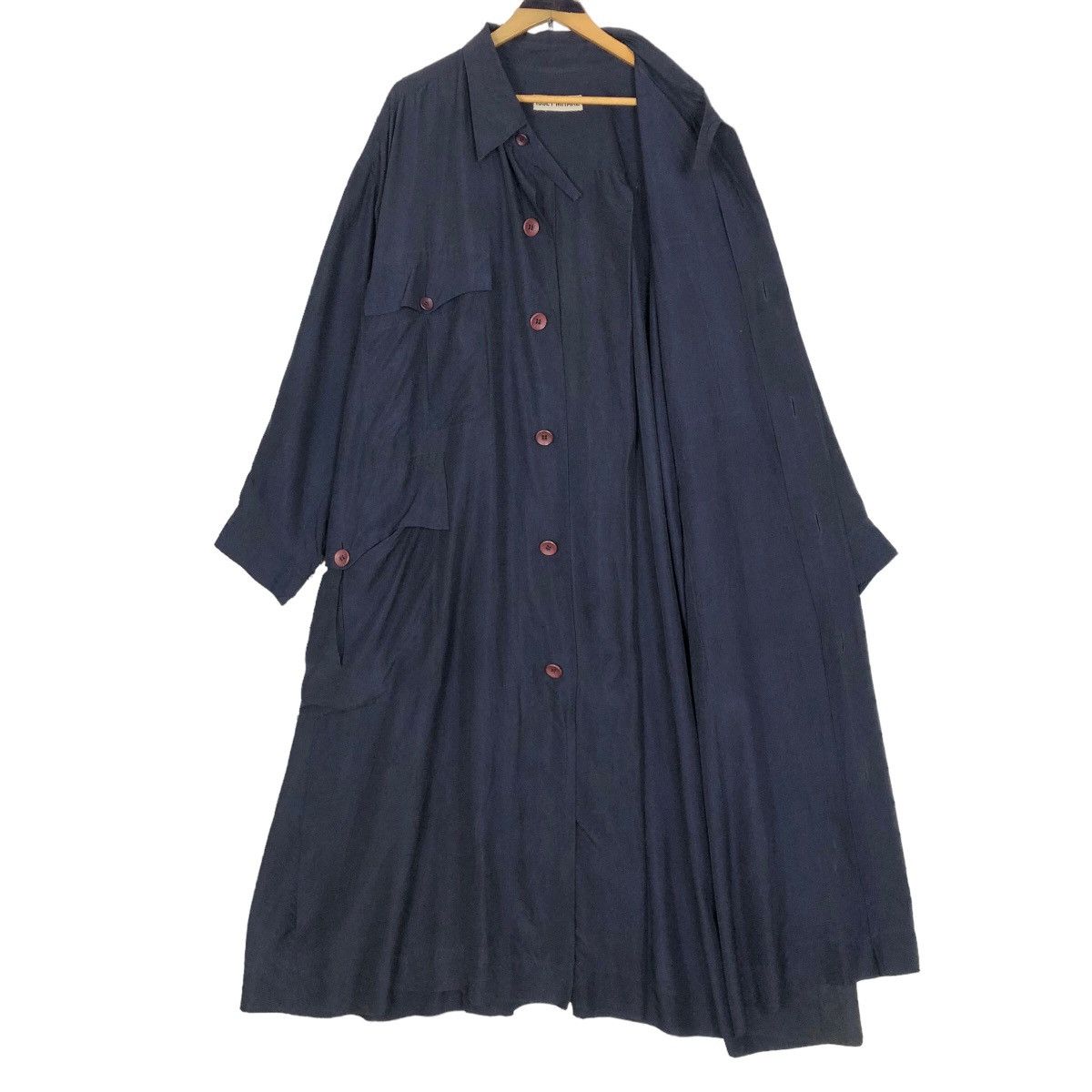 Issey Miyake Vintage 90s Issey Miyake Silk Car Coat Light Jacket Size US L / EU 52-54 / 3 - 8 Thumbnail