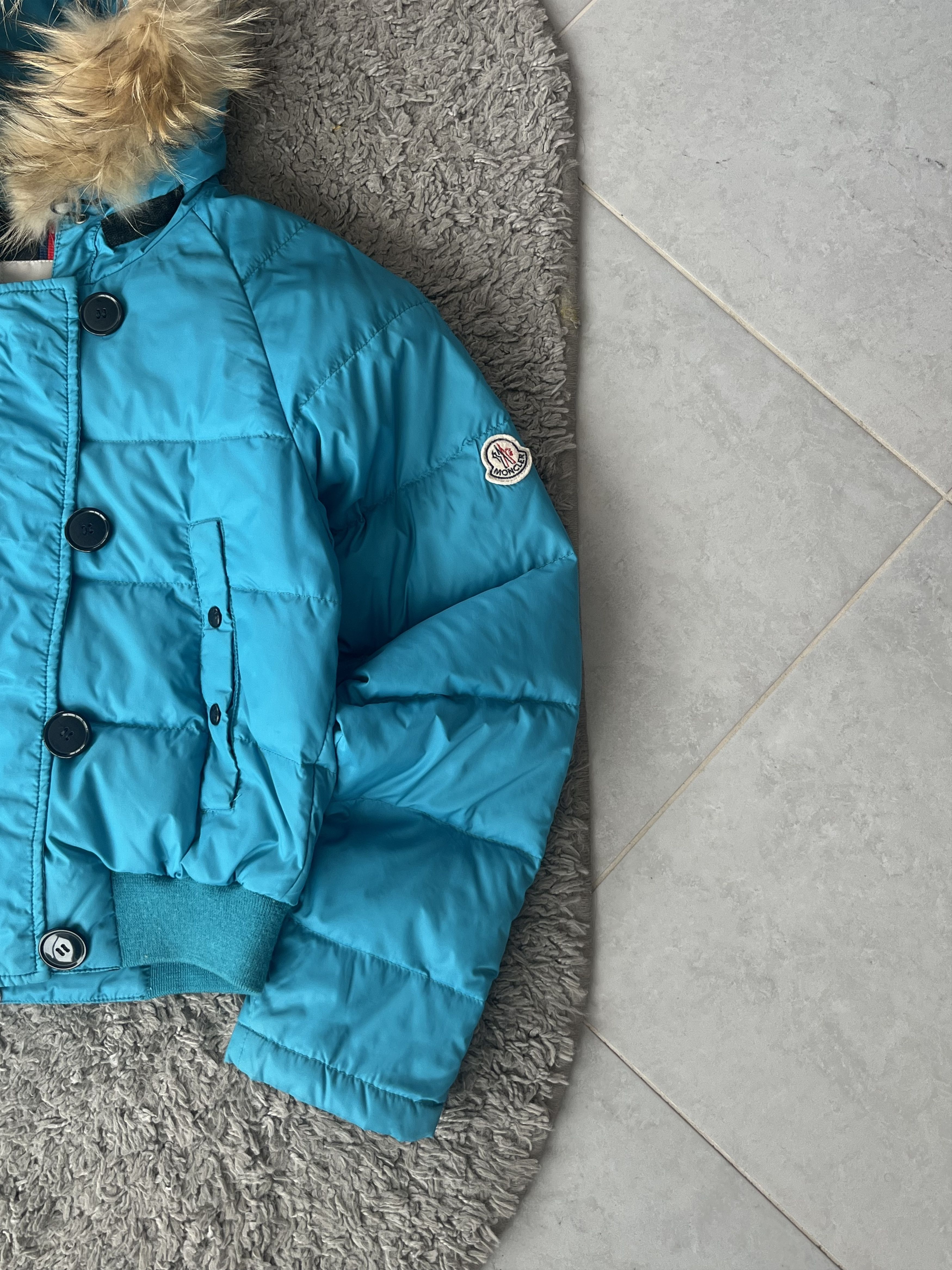 Moncler MONCLER Alpin Quilted Down Puffer Jacket Hooded Blue Color Size S / US 4 / IT 40 - 4 Thumbnail