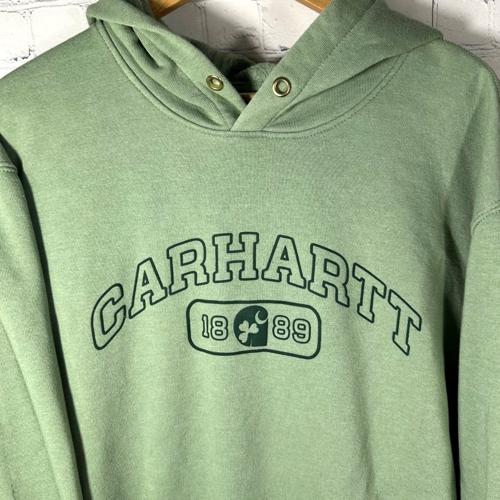 Carhartt Carhartt Mens XL Hoodie Green Graphic Logo Sweatshirt TS6220-M 1889 Size US XL / EU 56 / 4 - 2 Thumbnail