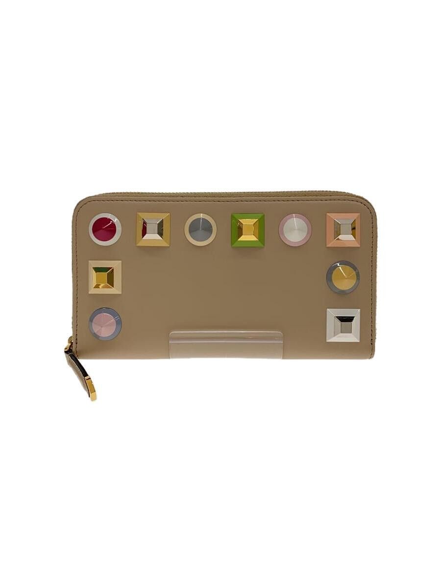 Fendi Fendi Leather Long Wallet Beige Size ONE SIZE - 1 Thumbnail