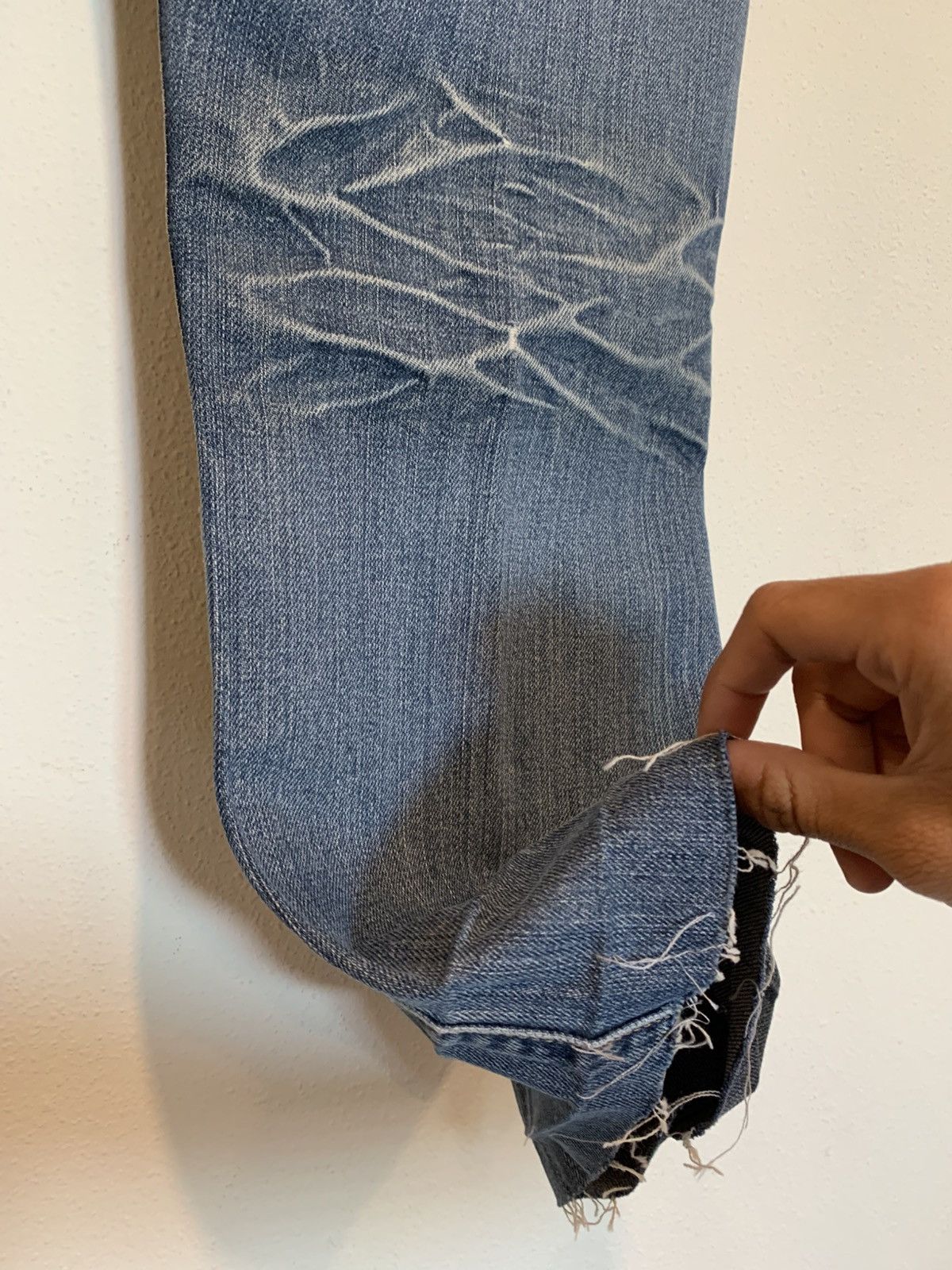 Levi's Vintage Clothing 90s repaired levis 501 Size US 38 / EU 54 - 9 Thumbnail