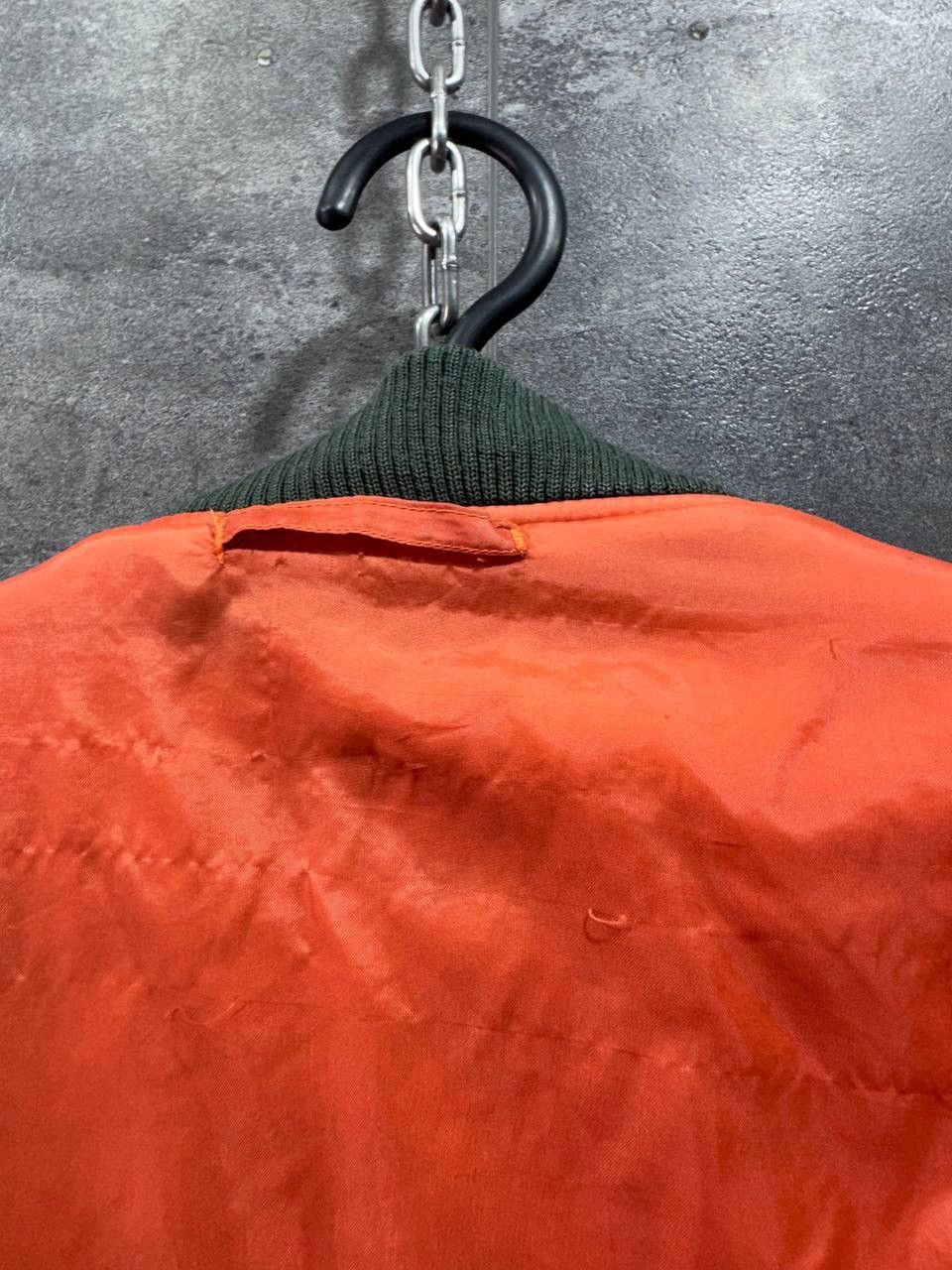 Other Vintage MA-1 Flight Bomber Jacket Reversible Green Orange Size US L / EU 52-54 / 3 - 21 Thumbnail