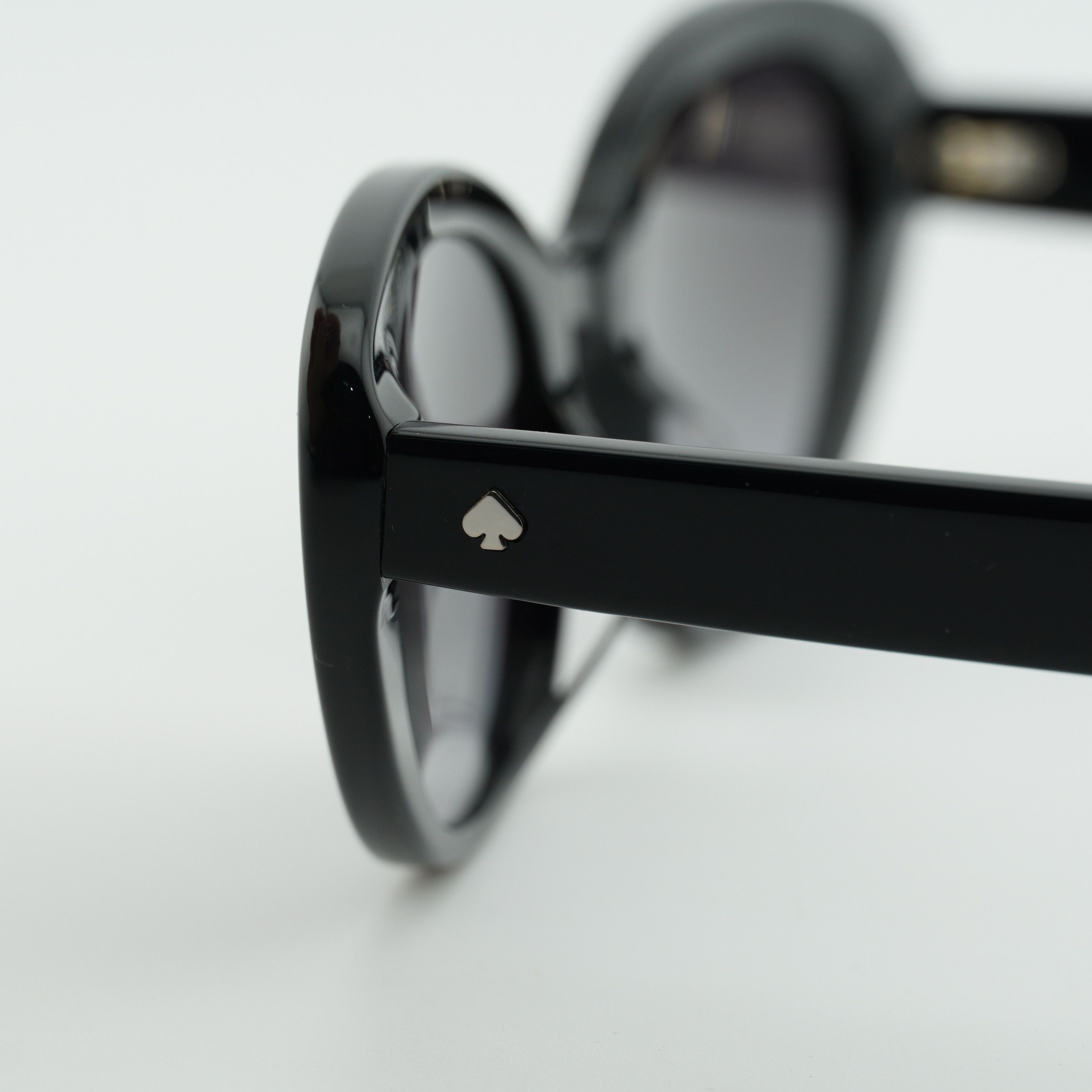 Kate Spade Kate Spade CRYSTAL/S 0807 9O Sunglasses Black Cat Eye Frame Size ONE SIZE - 2 Thumbnail