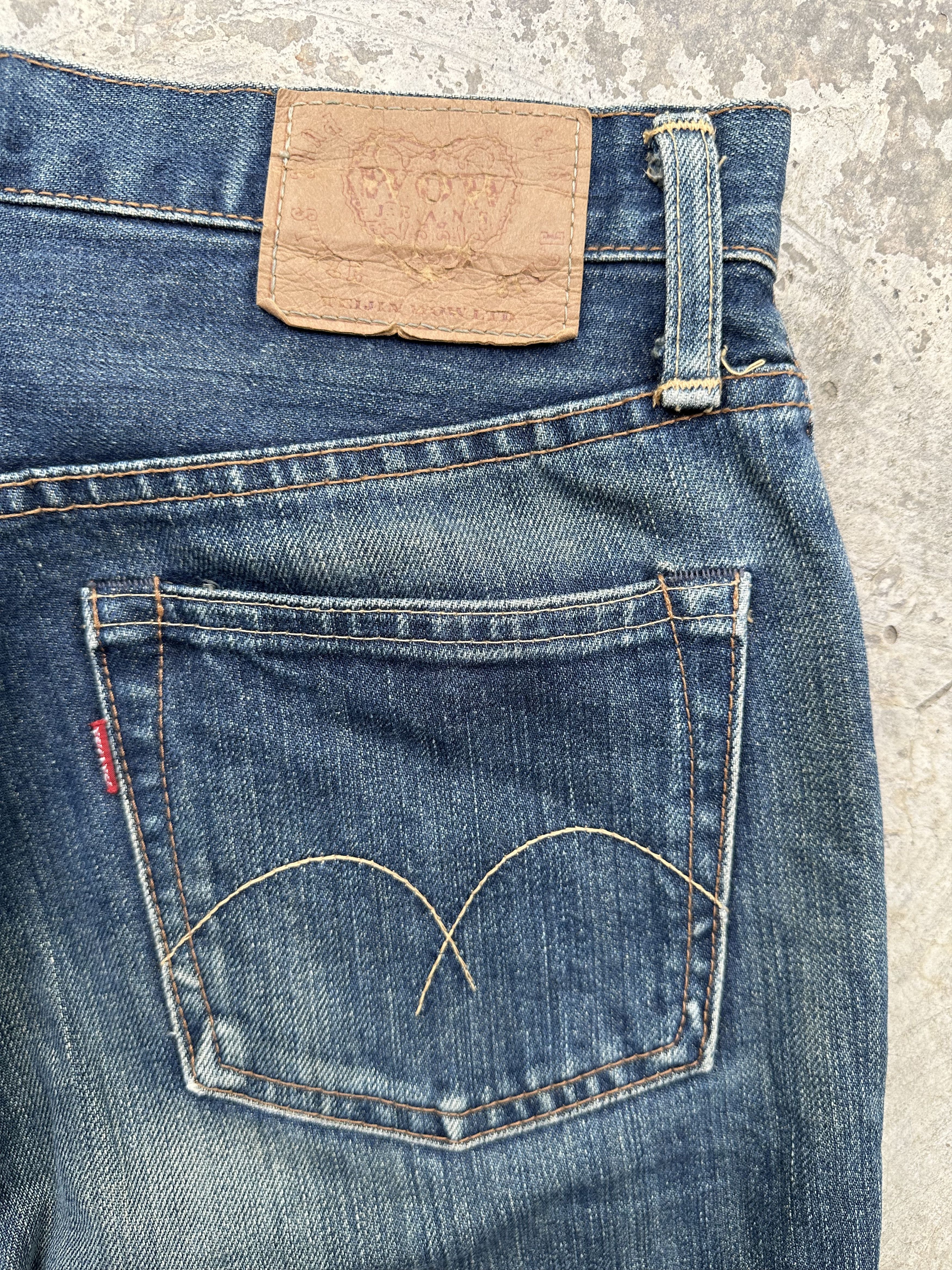 Japanese Brand Japanese Brand Wow Distressed Denim Flare Jeans Size US 28 / EU 44 - 10 Thumbnail