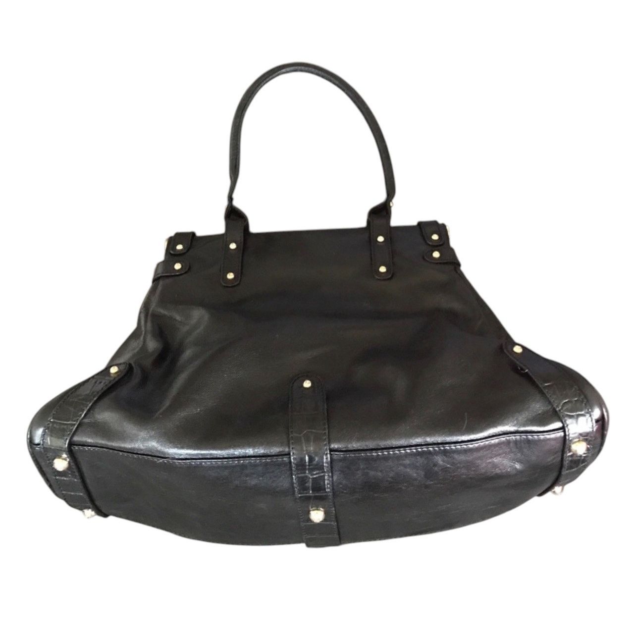Fendi Fendi Crocodile-Trimmed Magic Bag Black Size ONE SIZE - 9 Thumbnail