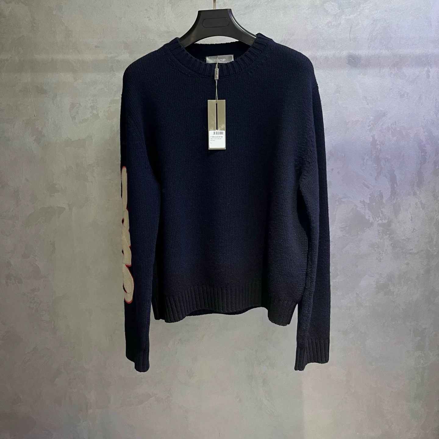 Dior Dior Blue Crewneck Long-Sleeve Sweater Size US XXS / EU 40 - 1 Thumbnail