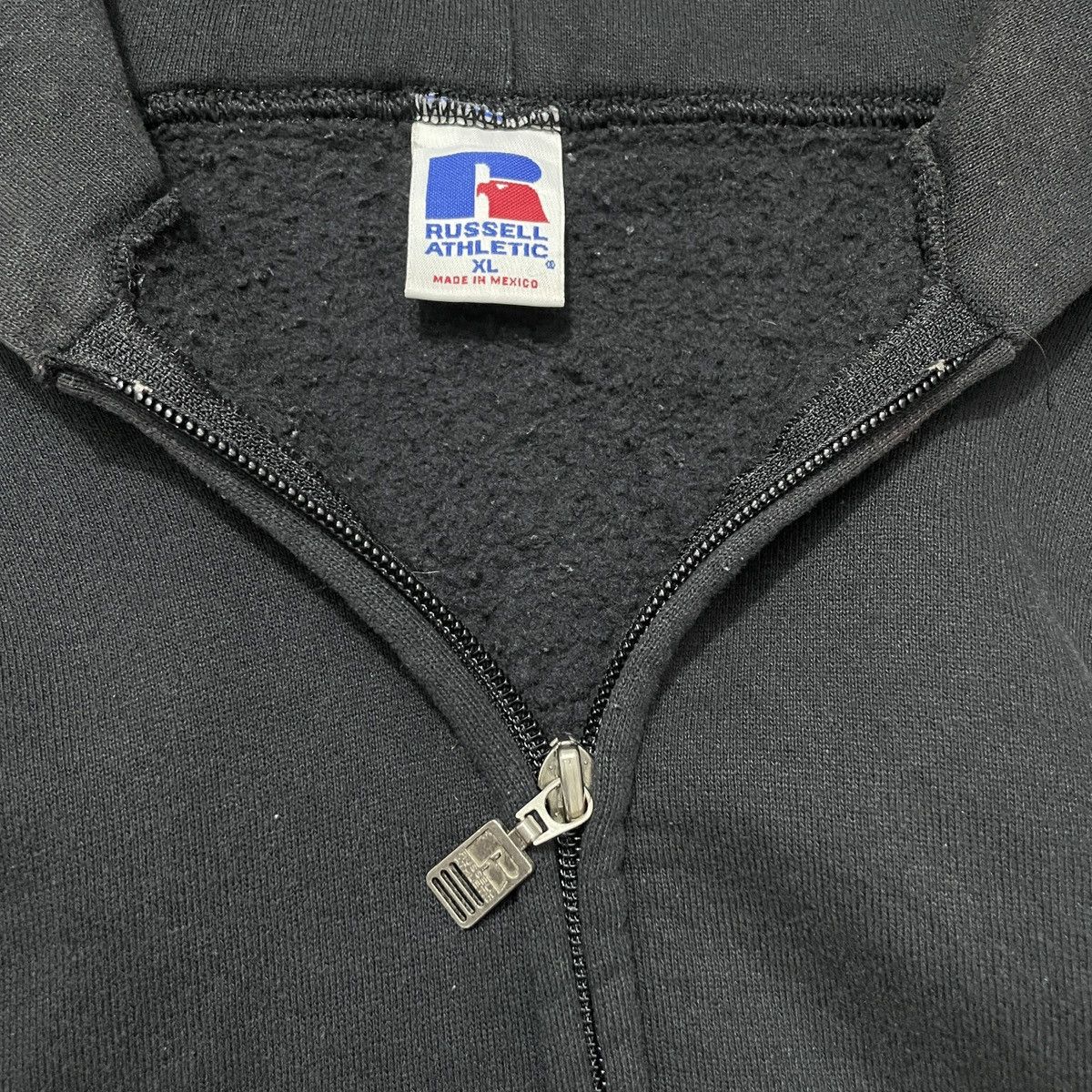 Russell Athletic 1990s Russell Athletic Blank Zipper Hoodie Size US XL / EU 56 / 4 - 3 Thumbnail