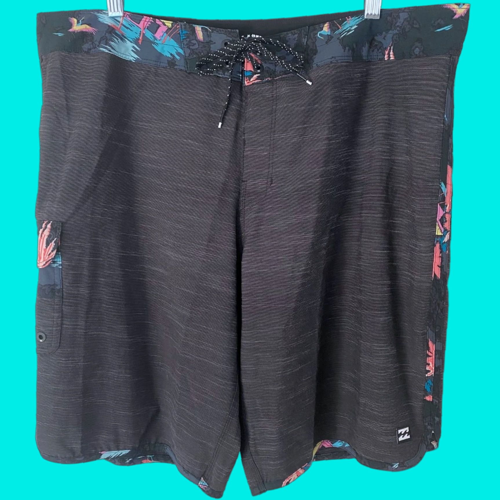 Billabong Billabong Board Shorts Black 38 Men’s 4-Way Stretch Surf Swim Athletic 73 Pro Size US 38 / EU 54 - 1 Thumbnail
