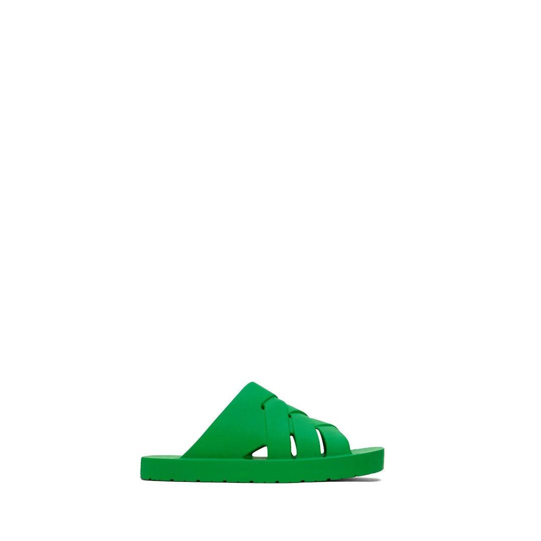 Bottega Veneta o1w1db10525 Flinston Slides in Green Size US 8 / EU 41 - 1 Thumbnail