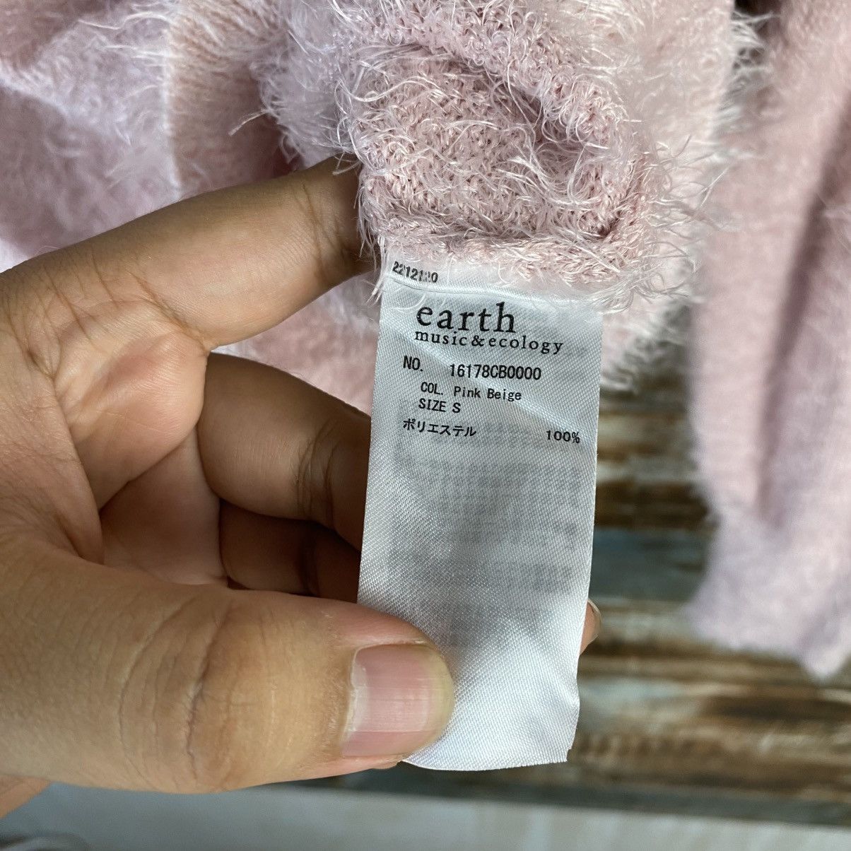 Japanese Brand DL Earth & Music Econology Pink Knitwear #C1084 Size S / US 4 / IT 40 - 11 Thumbnail