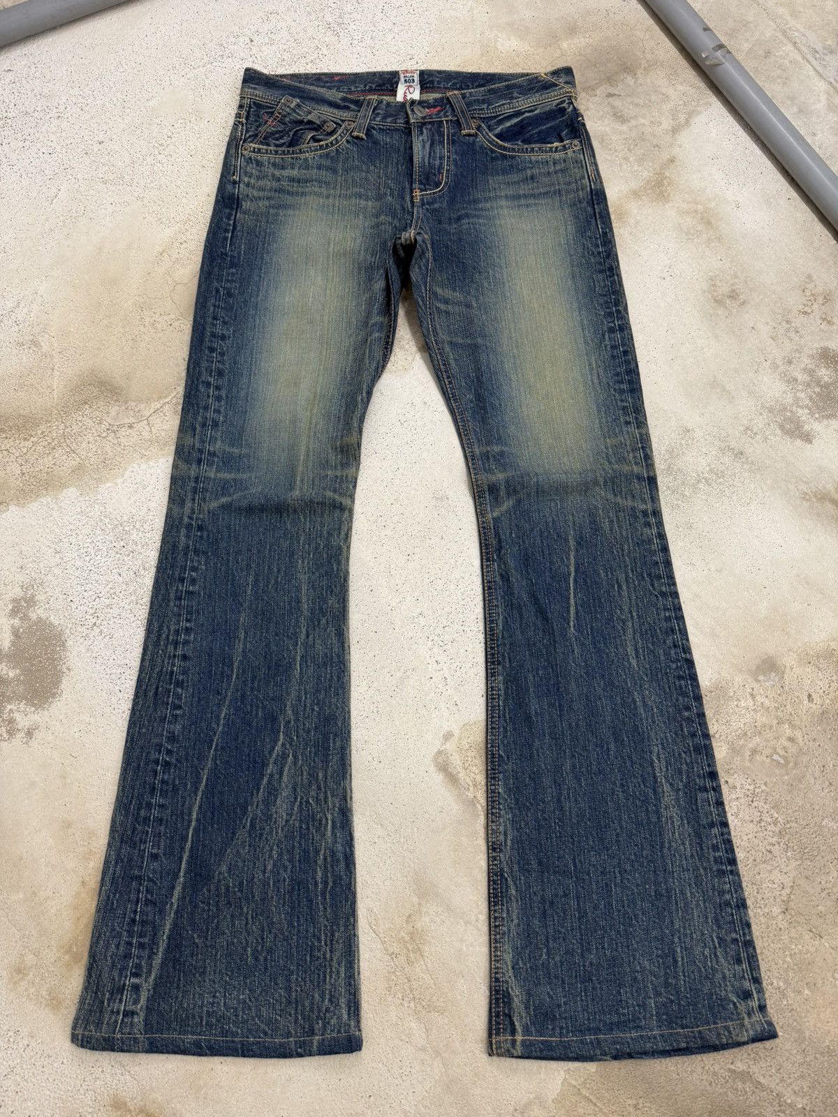 Vintage Miss 503 Rude Flare Mudwash Unisex Denim Japan
