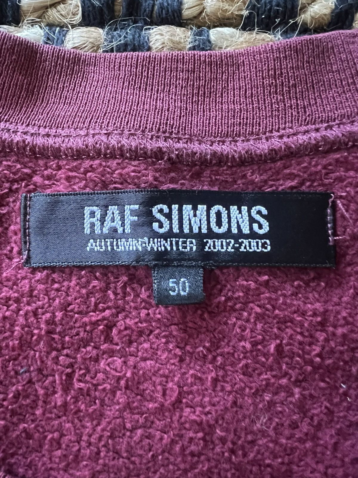 Raf Simons Raf Simons AW02 Maroon Virginia Creeper Graphic Crewneck Size US L / EU 52-54 / 3 - 5 Thumbnail