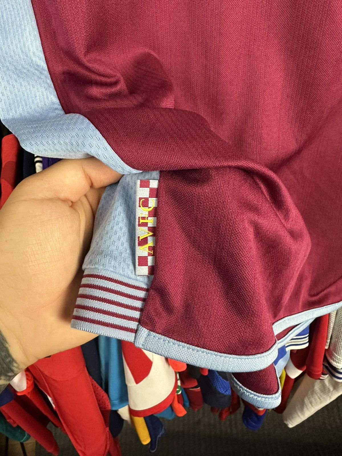 Macron MACRON ASTON VILLA 2013/14 HOME FOOTBAL SHIRT SOCCER JERSEY Size US XL / EU 56 / 4 - 8 Thumbnail