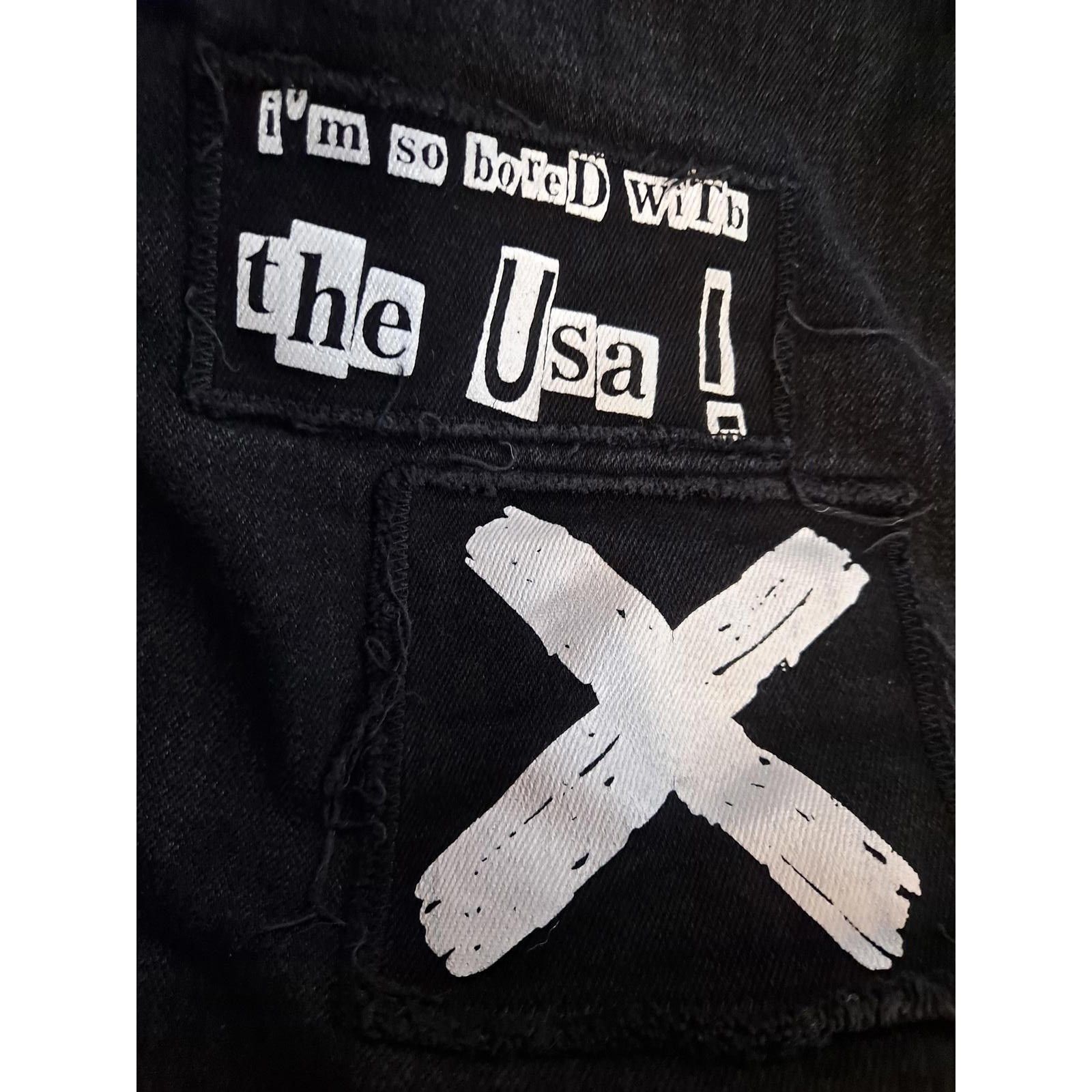 Other MNML EMO Jeans Black with White Patch Jeans Size 30 Size US 30 / EU 46 - 8 Thumbnail