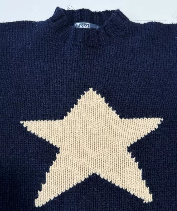 Polo Ralph Lauren Vintage Polo Ralph Lauren Big Star Hand Knit Wool Sweater Size US XXL / EU 58 / 5 - 3 Thumbnail