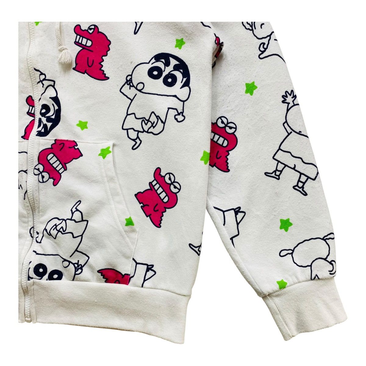 Anime Vintage Japanese Cartoon All Over Print Hoodie White Size LL Size L / US 10 / IT 46 - 4 Thumbnail