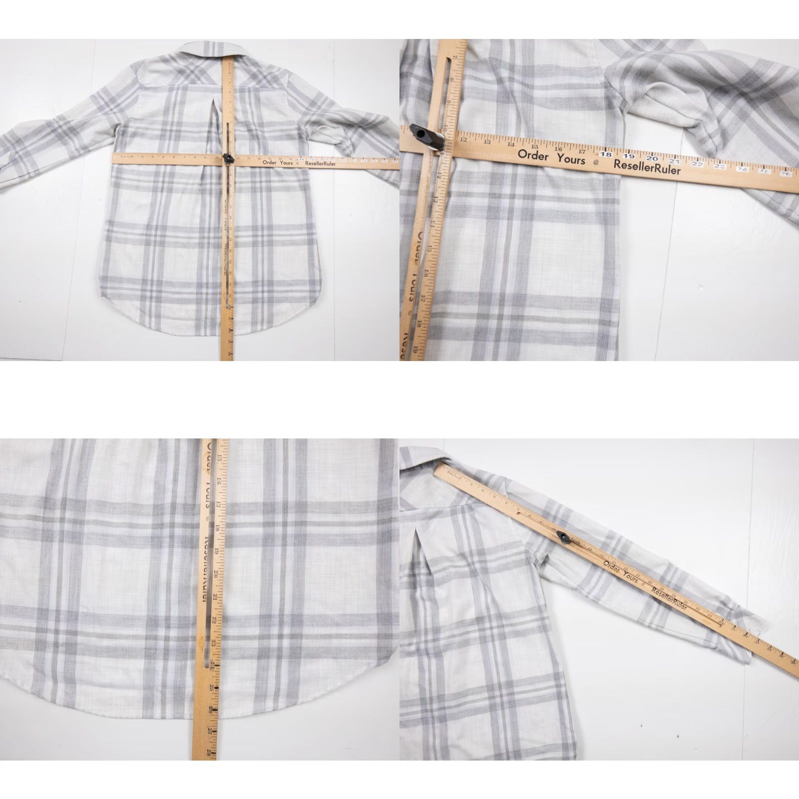 Vineyard Vines Vineyard Vines Shirt Womens 2 Gray Button Up Long Sleeve Relaxed Plaid Ladies Size XS / US 0-2 / IT 36-38 - 8 Thumbnail