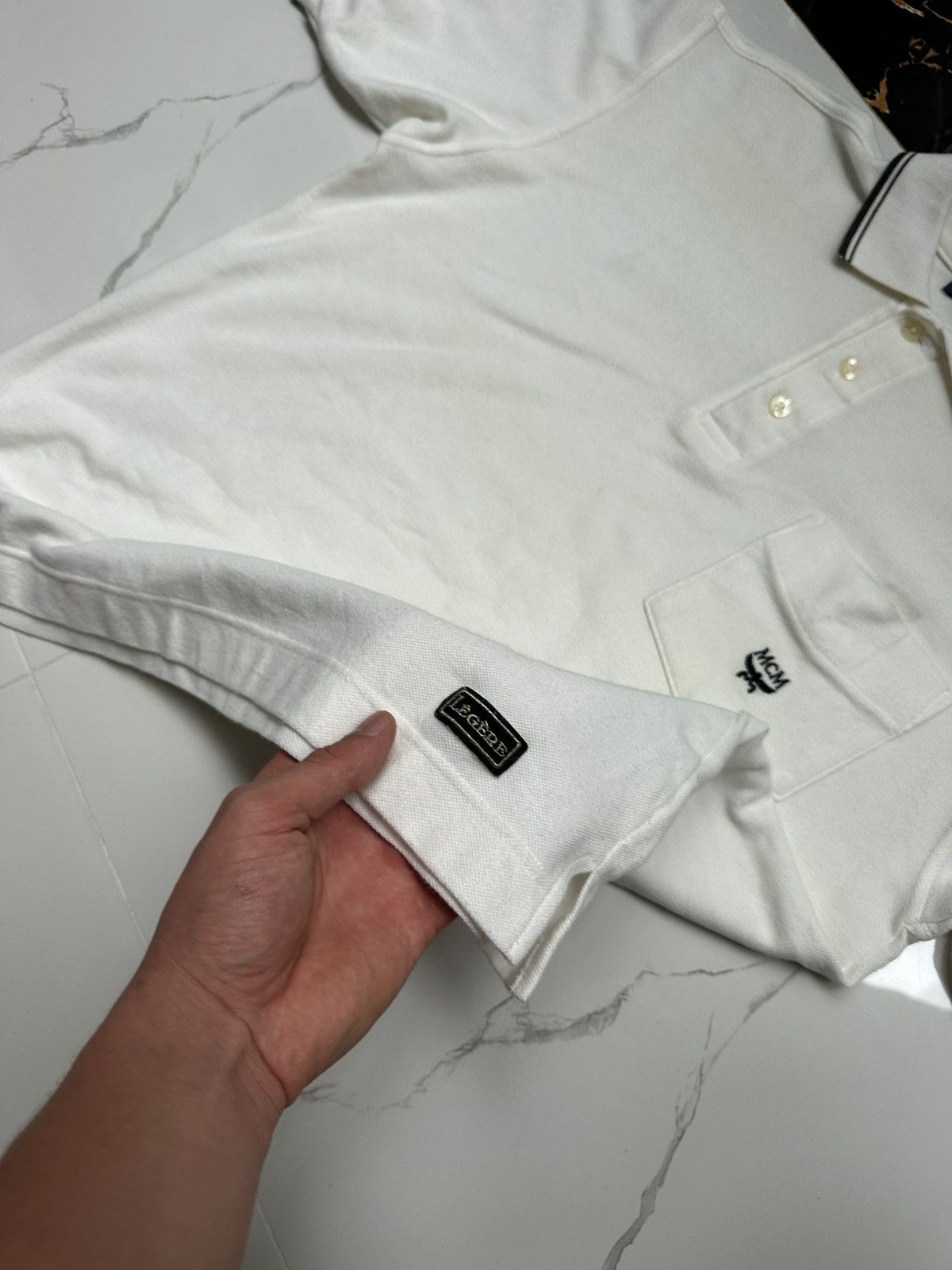 MCM × Vintage MCM VINTAGE BASIC LOGO LUXURY POLO T-SHIRT Size US M / EU 48-50 / 2 - 5 Thumbnail