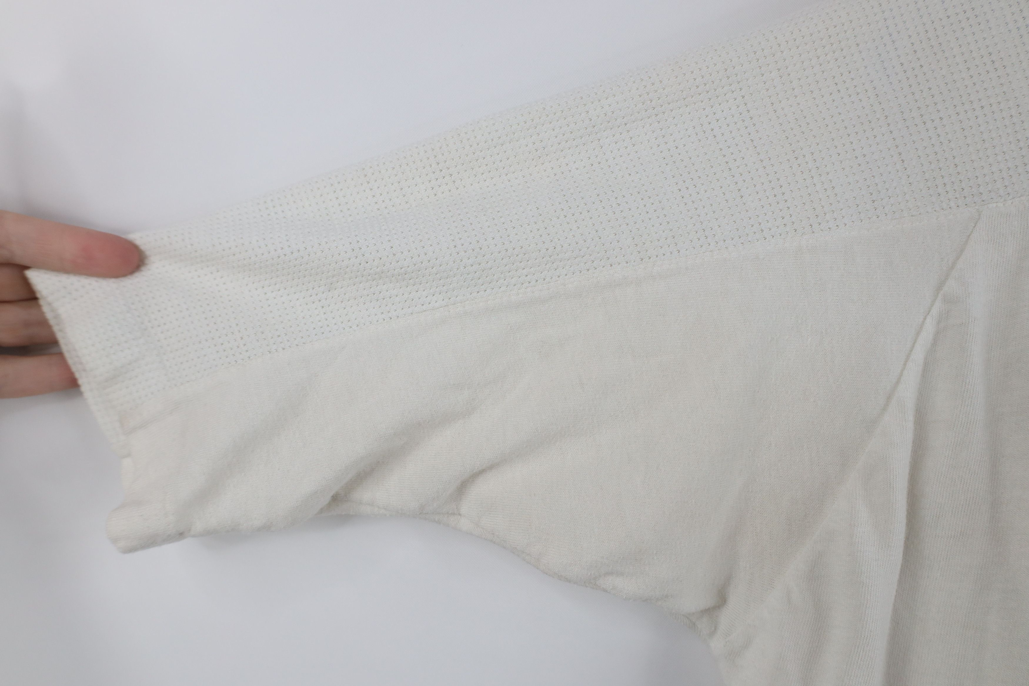 Vintage Vintage 70s College Mesh Henley Jersey T-Shirt White USA Size US M / EU 48-50 / 2 - 7 Thumbnail