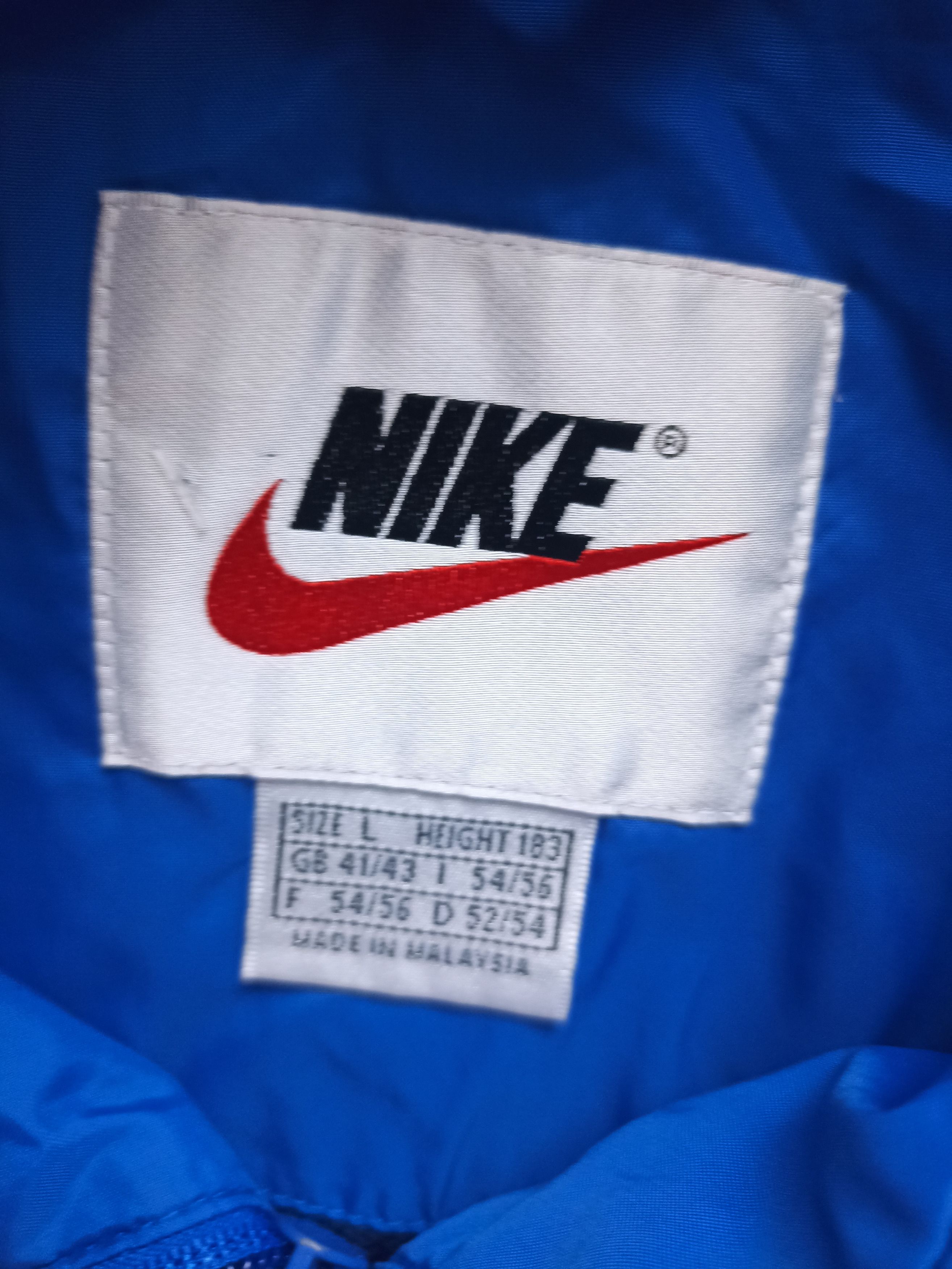 Nike blue nike jacket fashion y2k oldschool Size US L / EU 52-54 / 3 - 5 Thumbnail
