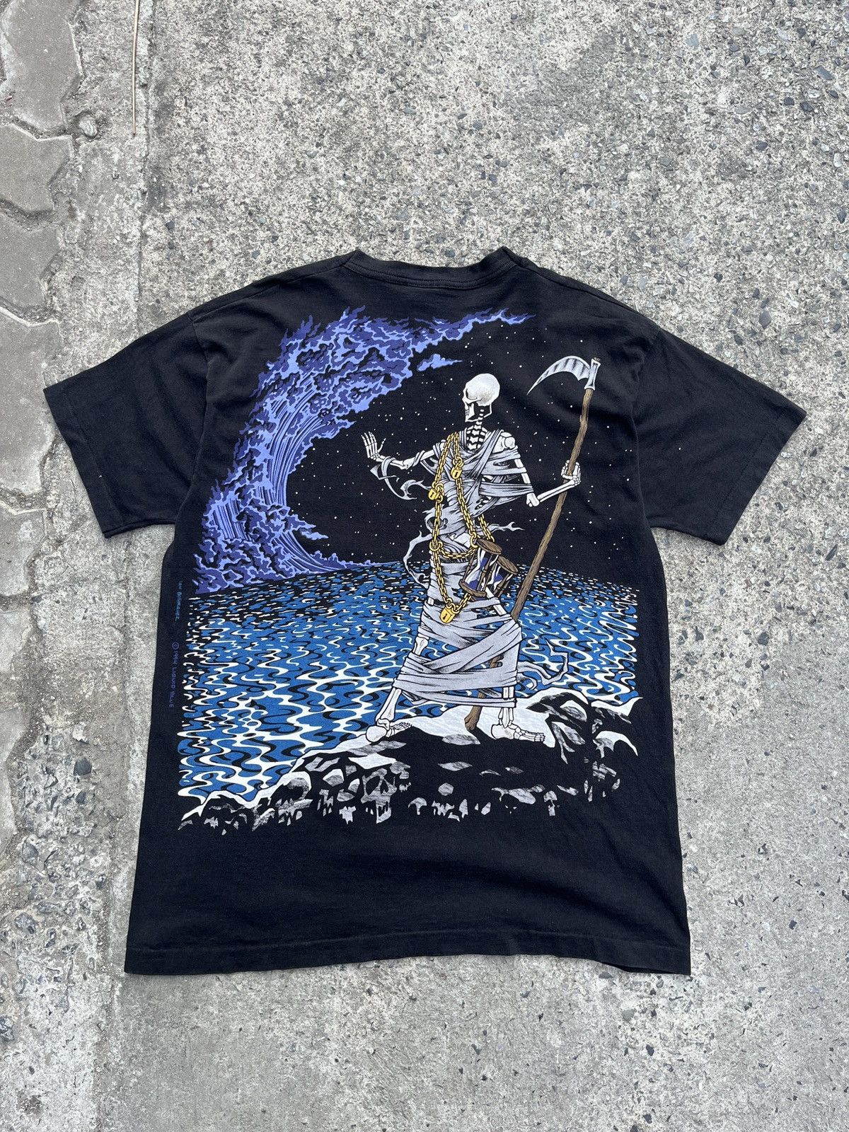 Liquid Blue × Vintage Vintage 1994 Liquid Blue Ian Bohorquez Grim Reaper Size US XL / EU 56 / 4 - 2 Thumbnail