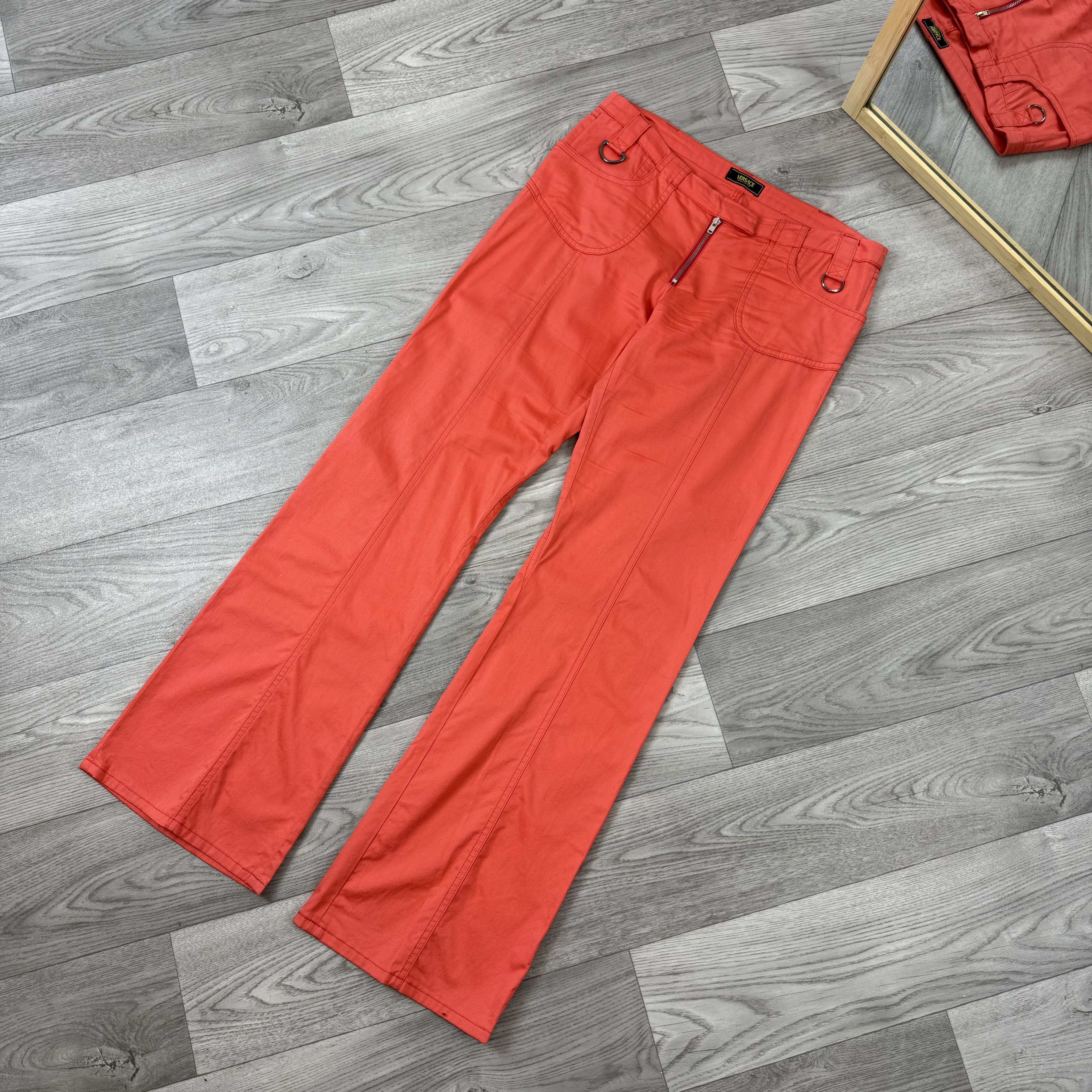 Versace Jeans Couture Vintage Versace Jeans Couture 00s Bootcut Flared Pants Jeans Size 26" / US 2 / IT 38 - 3 Thumbnail