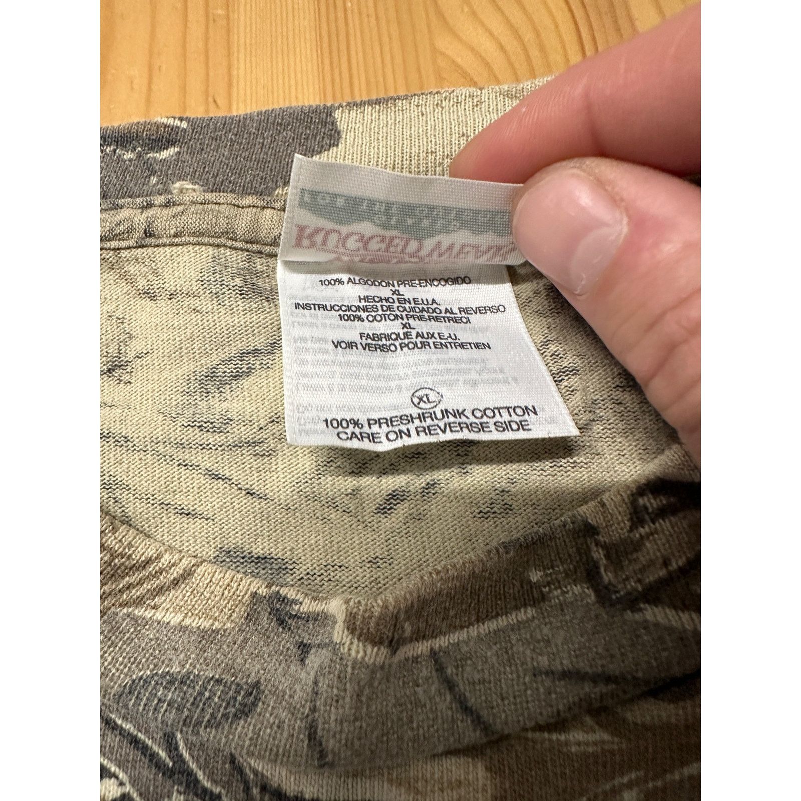 Wrangler Vintage Wrangler Mens Camo Tee T-Shirt Size XL Size US XL / EU 56 / 4 - 6 Thumbnail