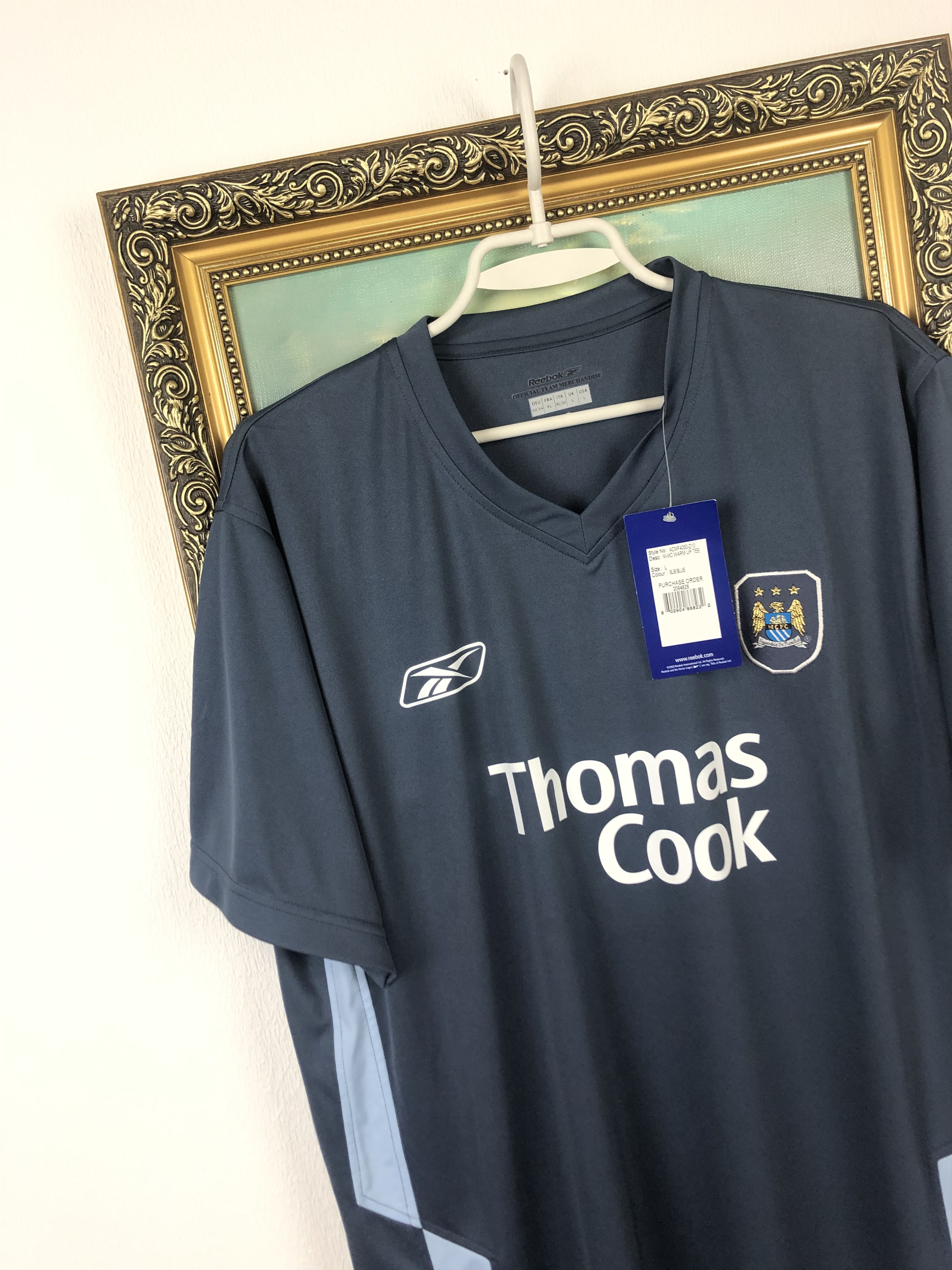 Vintage Manchester City football shirt 2005 Soccer Jersey Rare Size US L / EU 52-54 / 3 - 3 Thumbnail