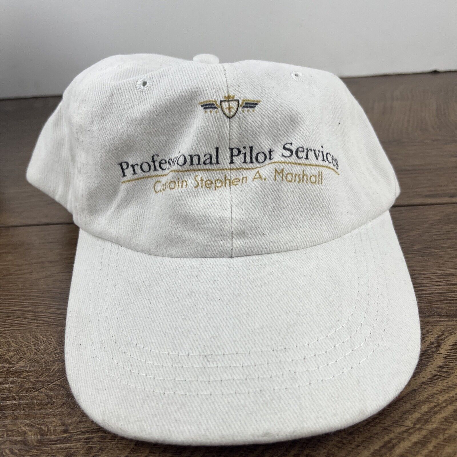 Other Professional Pilot Services White Hat Adjustable Adult Size Size ONE SIZE - 3 Thumbnail