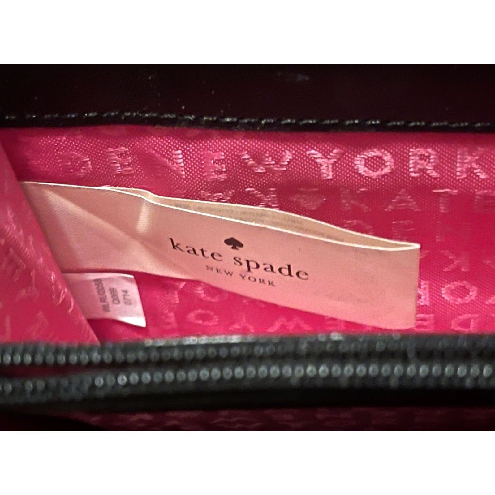 Vintage Kate Spade Penn Valley Neda Wallet Zip-Around Accordion Black Cream Striped Size ONE SIZE - 5 Thumbnail