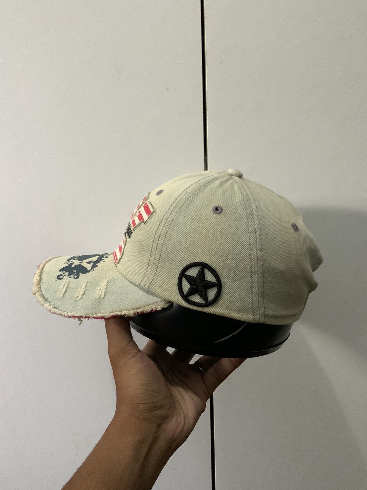 If Six Was Nine New York Nice to meet you Distressed Fade Hat Cap Size ONE SIZE - 3 Thumbnail