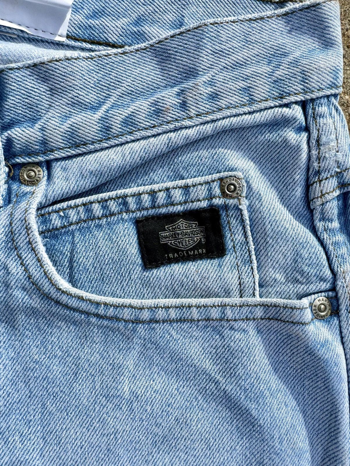 Harley Davidson × Vintage Vintage Harley Davidson Denim Jeans - Men’s Size 32 Size US 32 / EU 48 - 8 Thumbnail