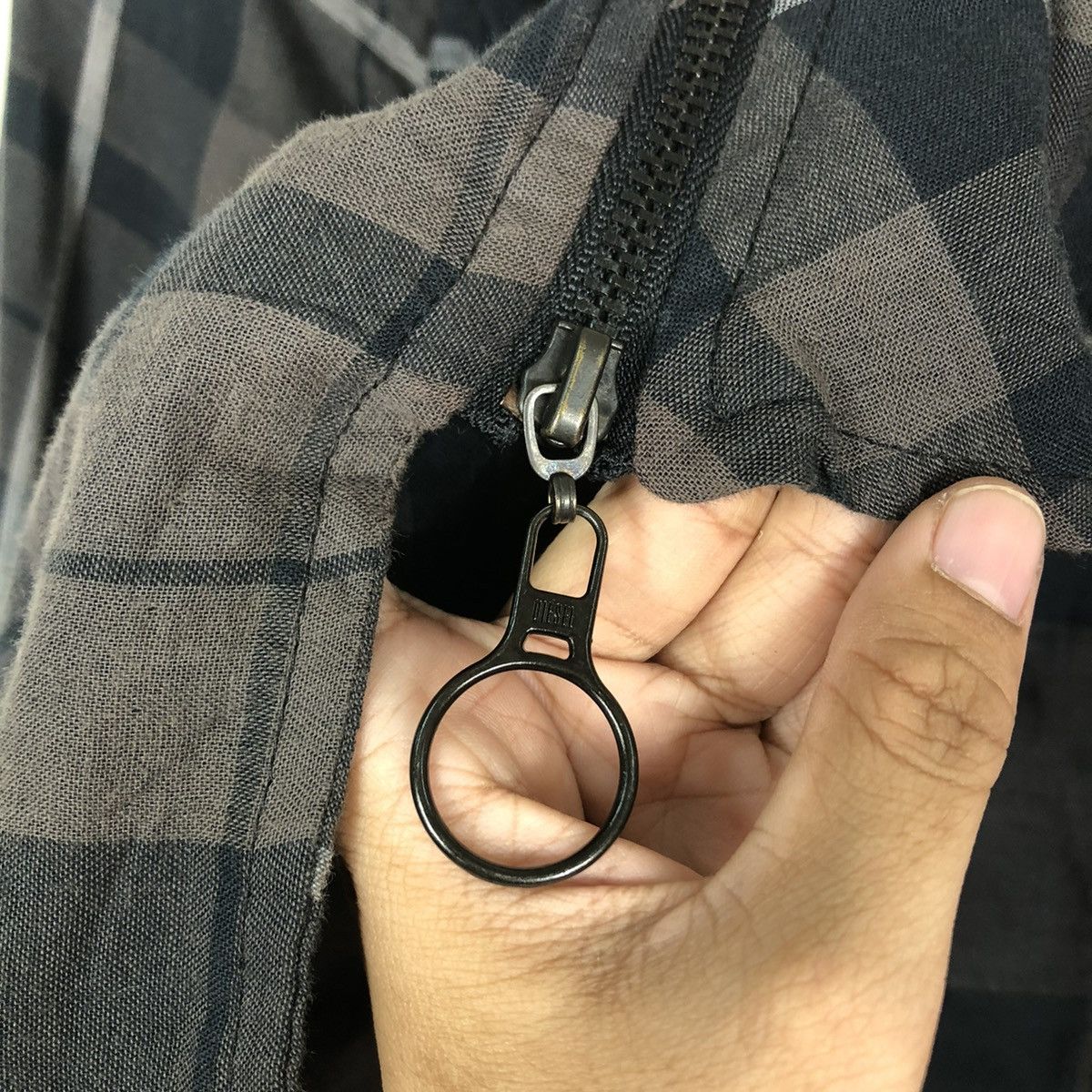 Diesel 📌CROPPED BIKER JACKET DIESEL TARTAN DESIGN BONDAGE STYLE Size US XS / EU 42 / 0 - 17 Thumbnail