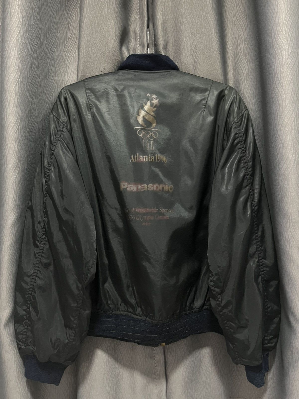 USA Olympics Vintage Atlanta 1996 Official Sponsor Bomber Jacket Size US L / EU 52-54 / 3 - 2 Thumbnail