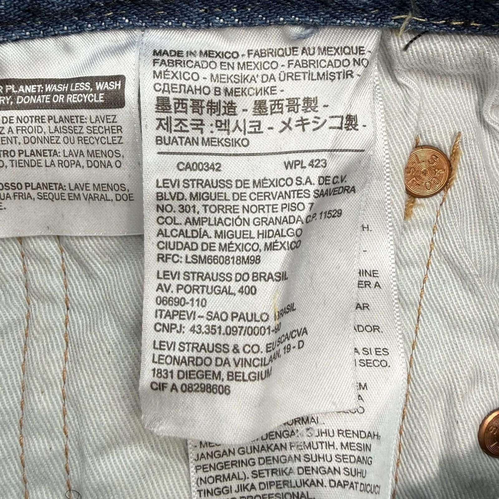 Levi's Denim Tears Levi's 501 Cotton Wreath Jeans Red Clay 27 Size US 27 - 7 Thumbnail
