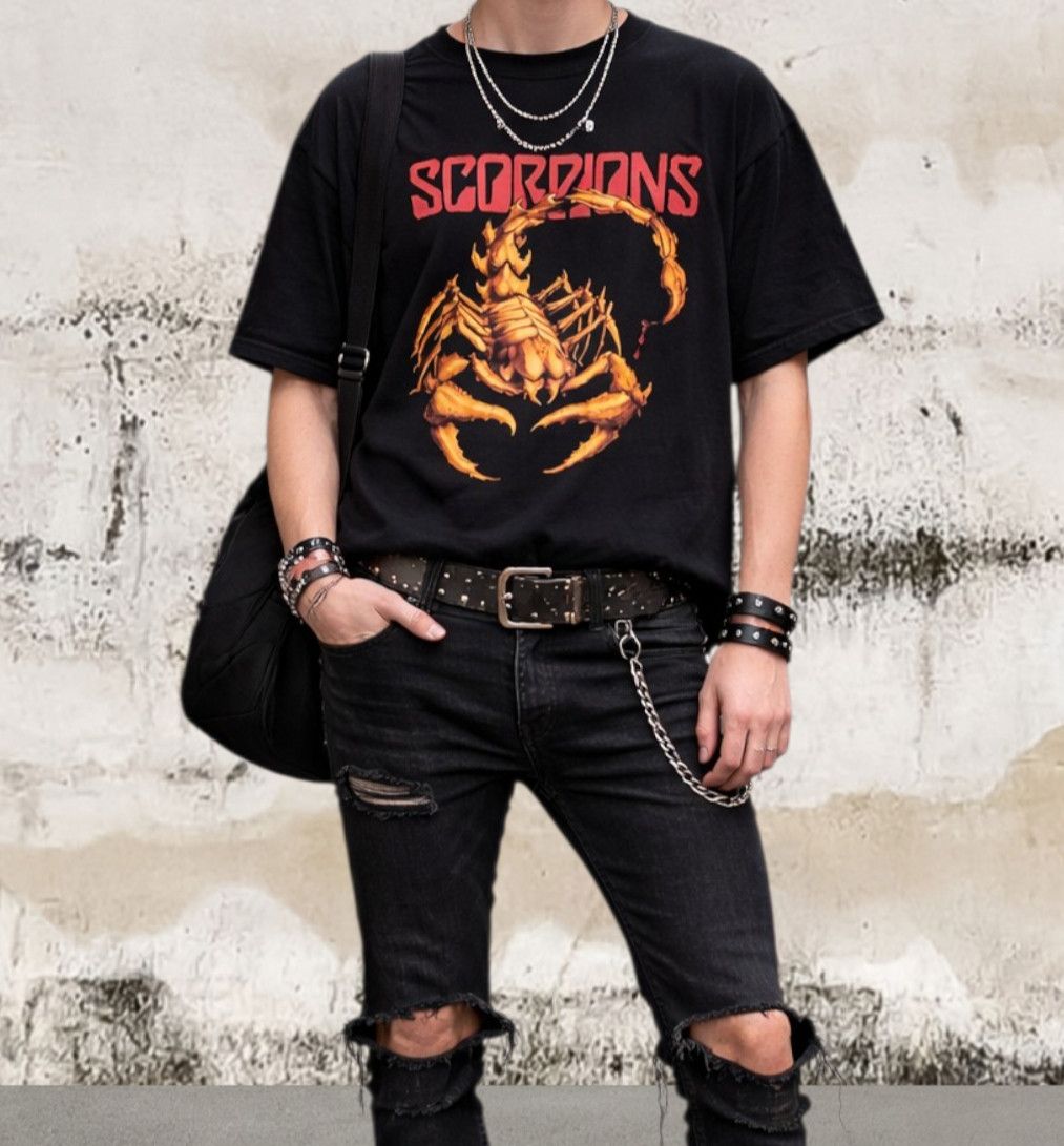 Band Tees Vintage Scorpions Band Rock Eagle Tee Shirt Size US M / EU 48-50 / 2 - 1 Thumbnail