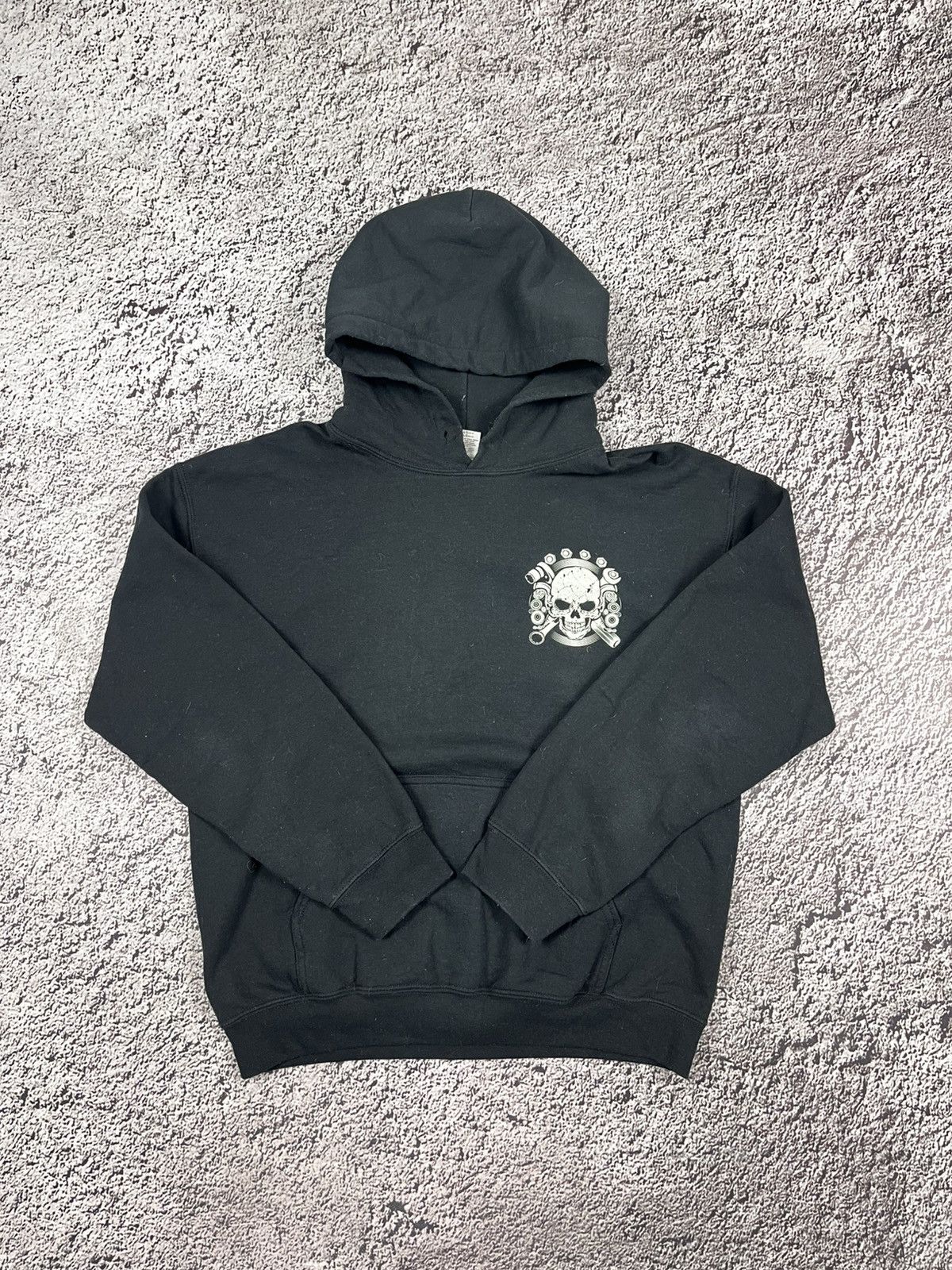 Band Tees Vintage Y2K mechanic skull big logo hoodie streetwear size M Size US M / EU 48-50 / 2 - 3 Thumbnail